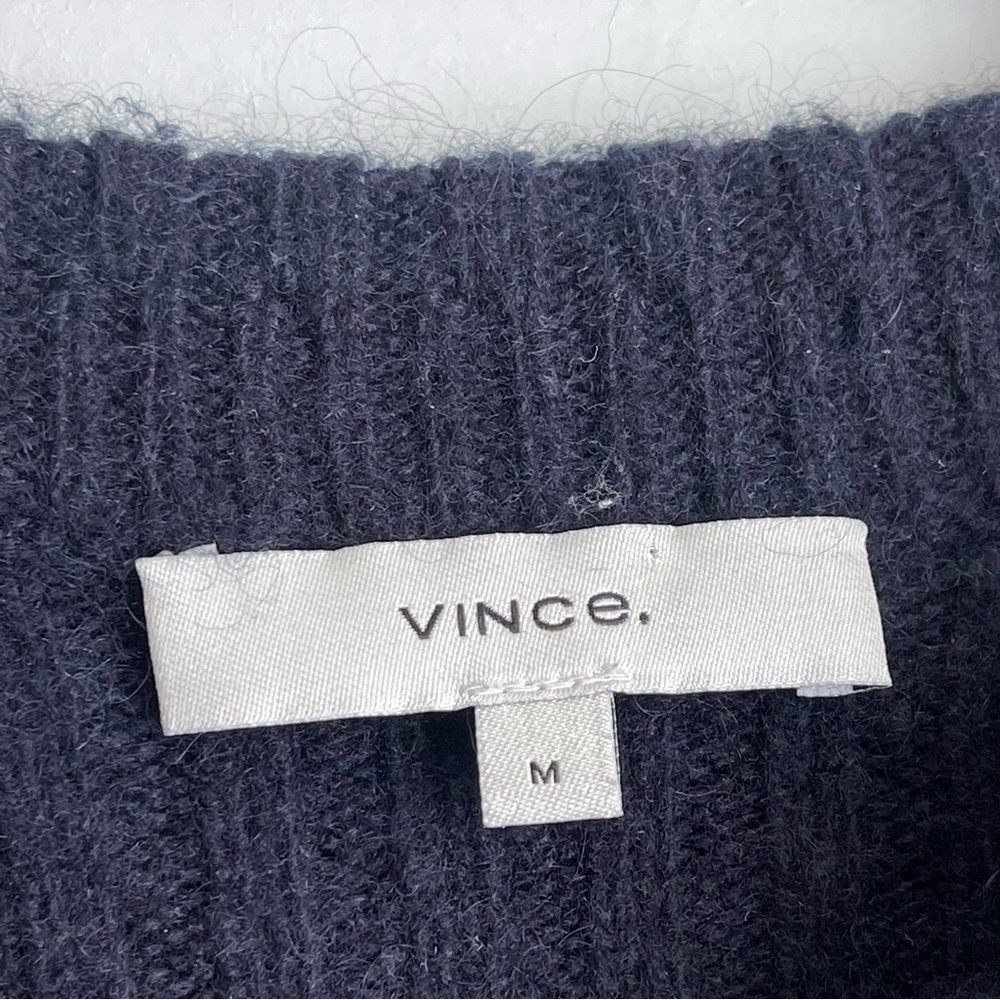 ✨ Vince Wool Cashmere Ribbed Dress in Coastal Blue ✨ - Picture 4 of 6